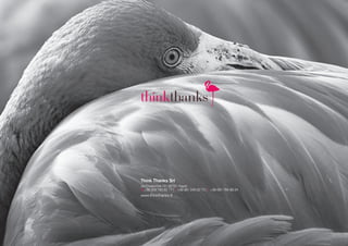 Think Thanks Srl
via Chiatamone 19 | 80121 Napoli
M +39 329 793 65 17 | T +39 081 245 22 73 | F +39 081 764 89 24
www.thinkthanks.it
 