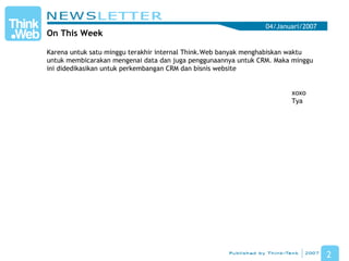 Think.Web Newsletter - February 2007 - #3
