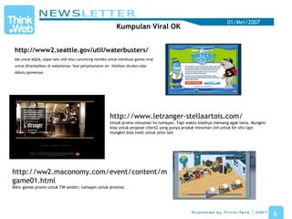 Think.Web Newsletter - May 2007