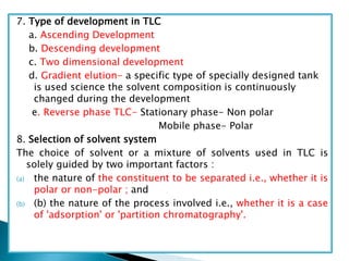 Thin layer Chromatogry, instrumentation, advantage, disadvantage ...