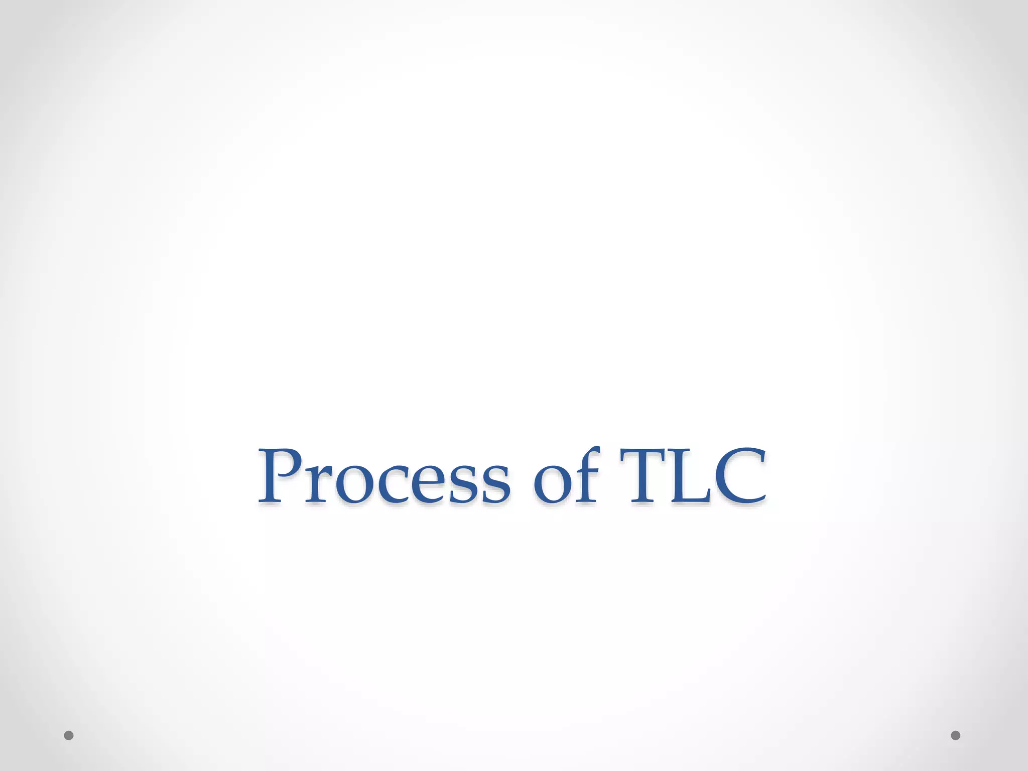 Process of TLC
 