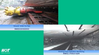 Working Face Operation Monitoring
薄煤层工作面运行监测
Ground Units’ Co-Test
薄煤层综采地面测试
 