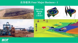 业务板块 Four Major Business - 1
Open Cut
Mining
露采
工程设计
 