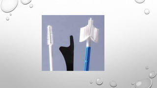 BROOM-LIKE DEVICE
Insert the central bristles of the broom into the
endocervical canal deep enough to allow the
shorter br...