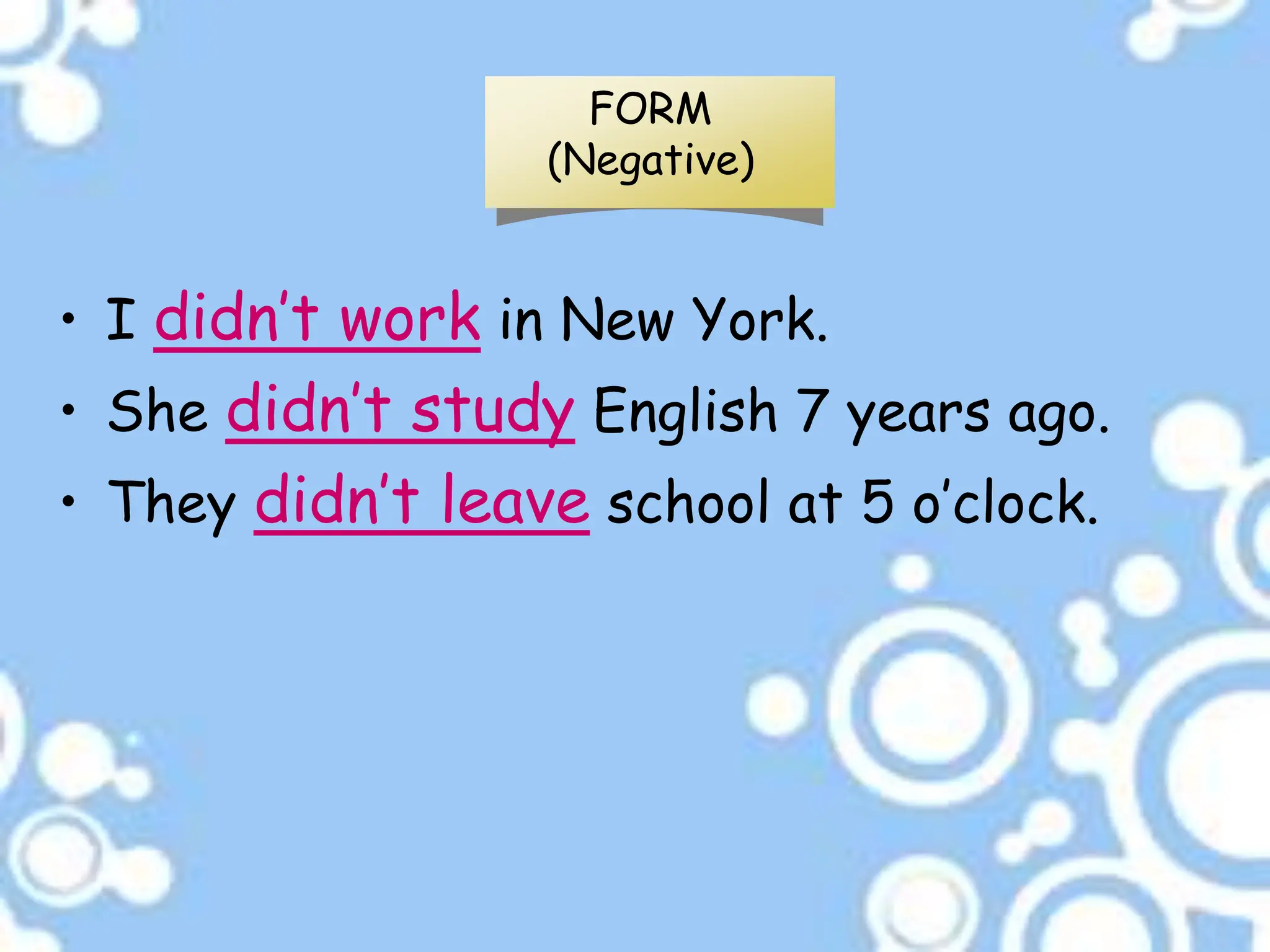 Here is a Powerpoint Presentation about the Simple Past Tense | PPT