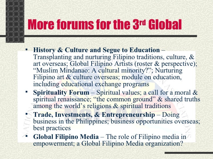Third Global Filipino Networking Convention Presentation for Cebu Cit…