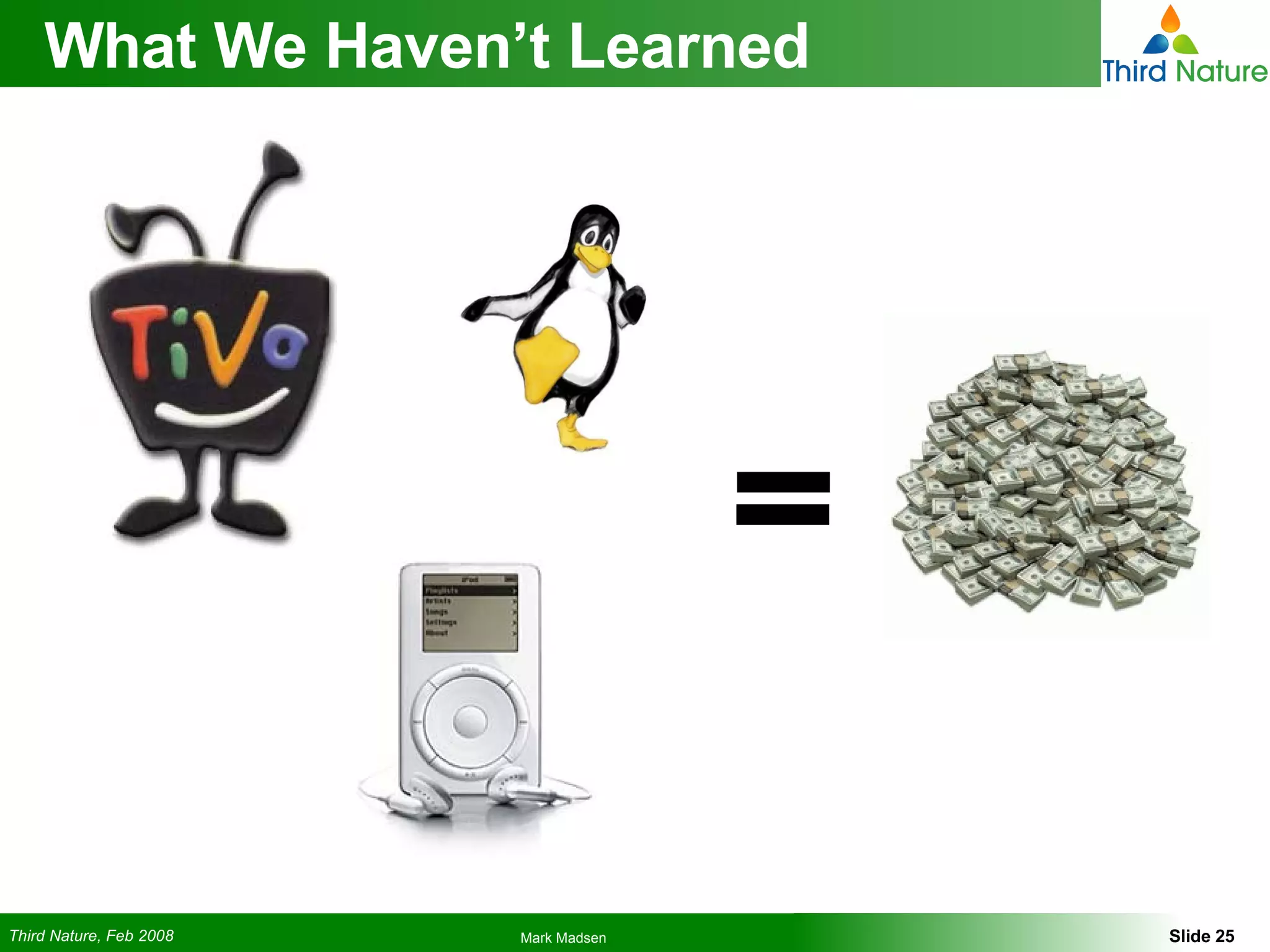 What We Haven’t Learned 