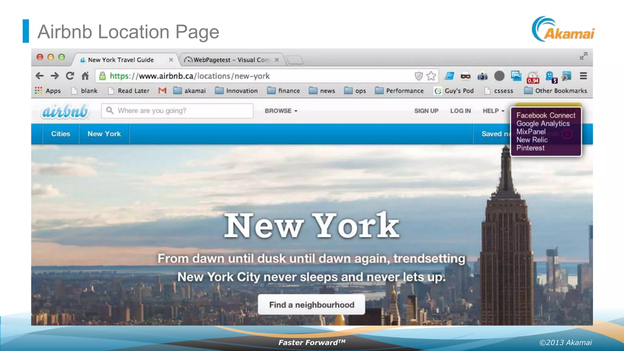 Airbnb Location Page

Faster ForwardTM

©2013 Akamai

 