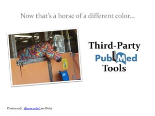 Now that’s a horse of a different color… Third-Party Tools Photo credit: dianecordellon flickr 