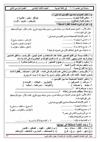 Third primary-arabic-second-term (10) | PDF