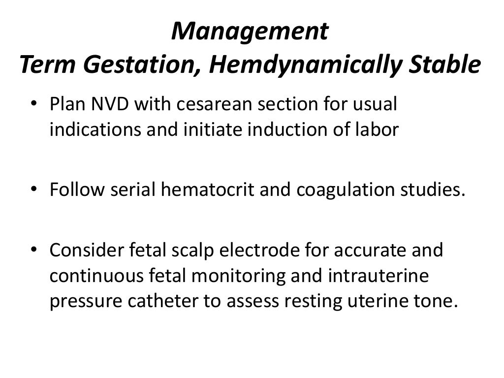 Third trimester bleeding