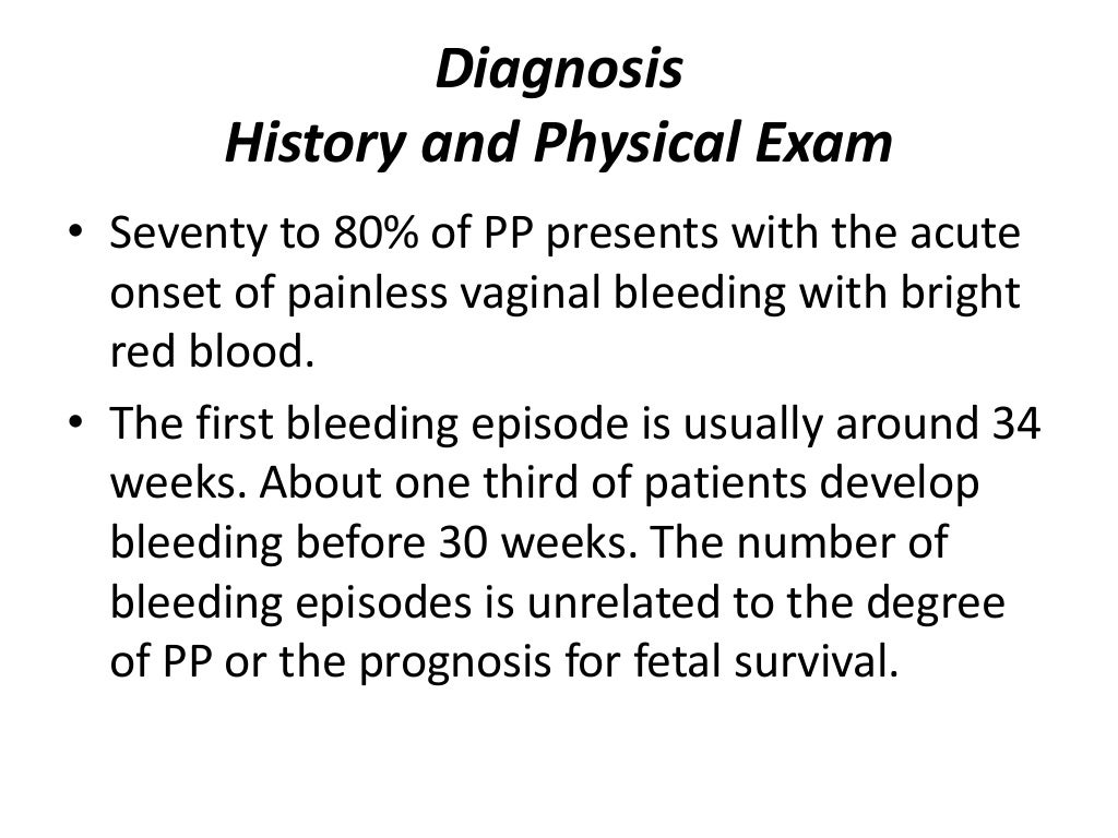 Third trimester bleeding