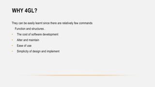Third and fourth generation programming language | PPT