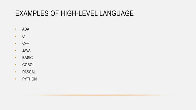 Third and fourth generation programming language | PPTX