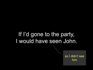 I’d go…
=
I would go…
’d + infinitive:
’d = would
 