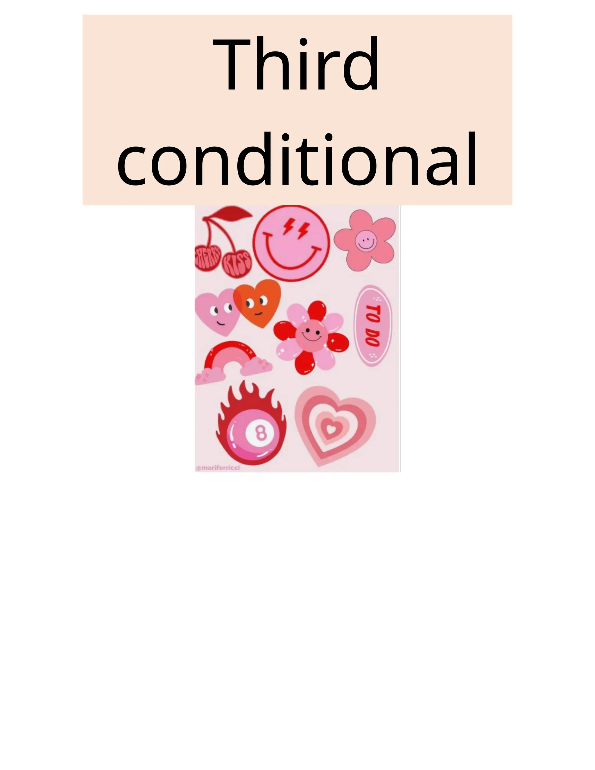 Third
conditional
 