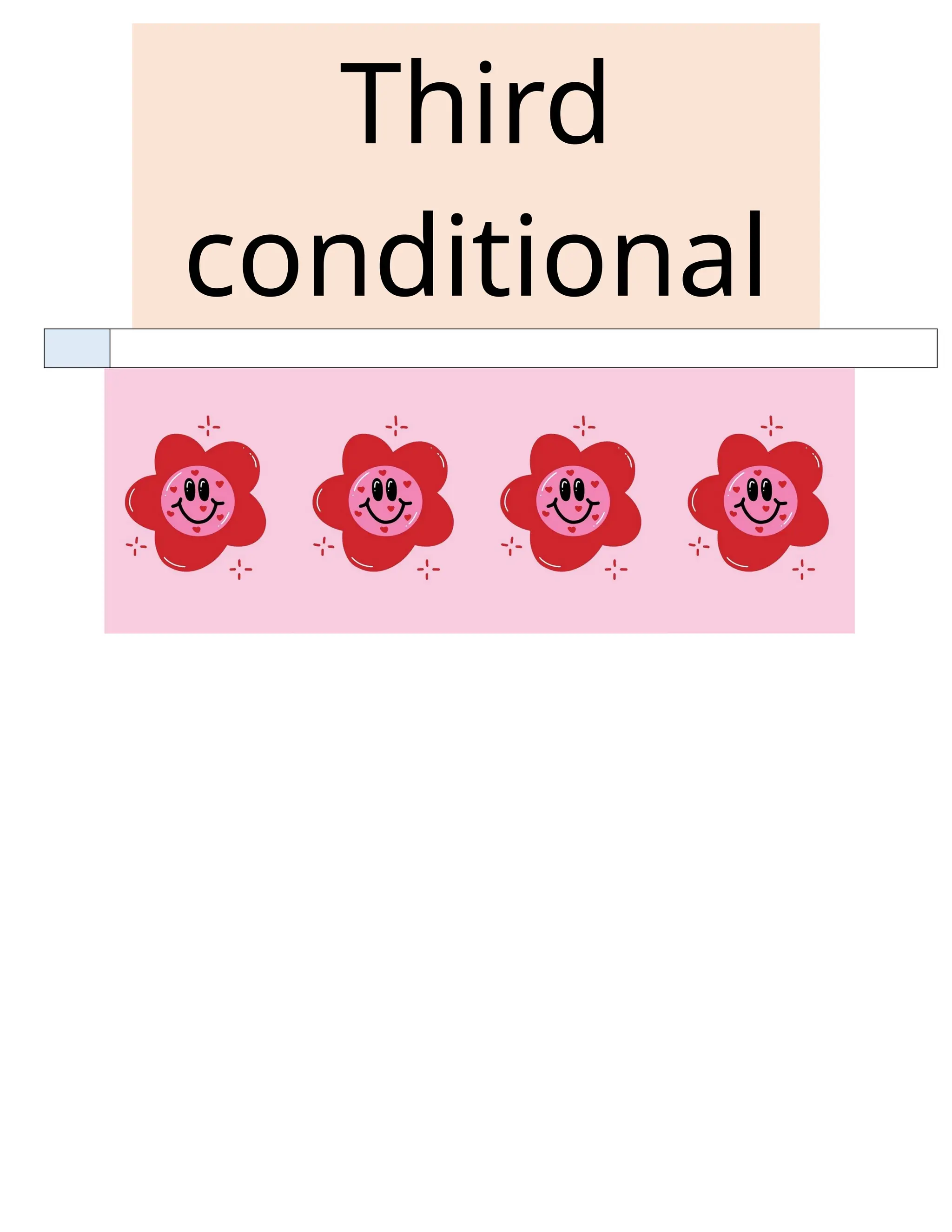 Third
conditional
 