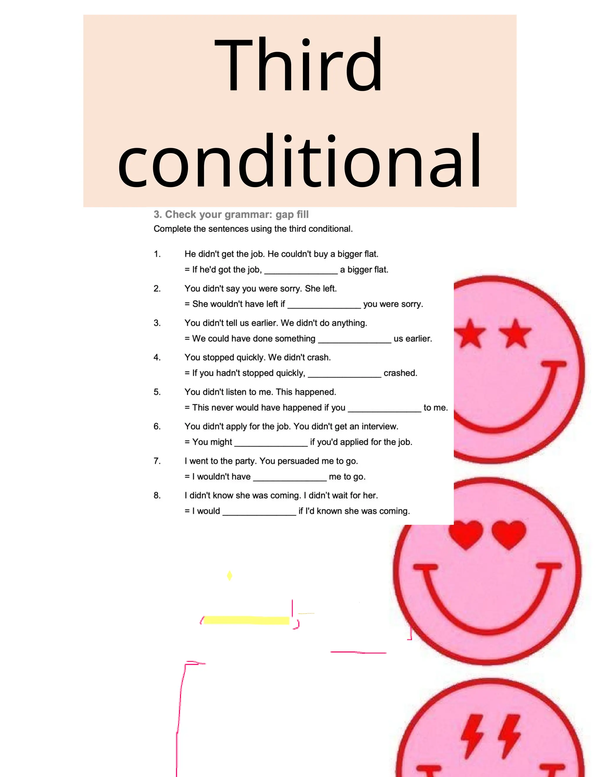 Third
conditional
 