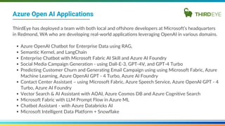 ThirdEye Data's Advanced AI & Data Analytics Project Portfolio | PDF