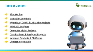 ThirdEye Data's Advanced AI & Data Analytics Project Portfolio | PDF