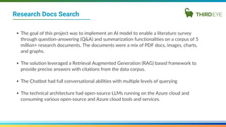 ThirdEye Data's Advanced AI & Data Analytics Project Portfolio | PDF