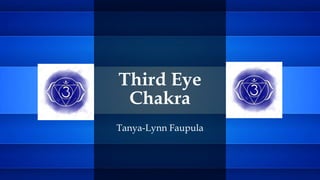 Third Eye
Chakra
Tanya-Lynn Faupula
 
