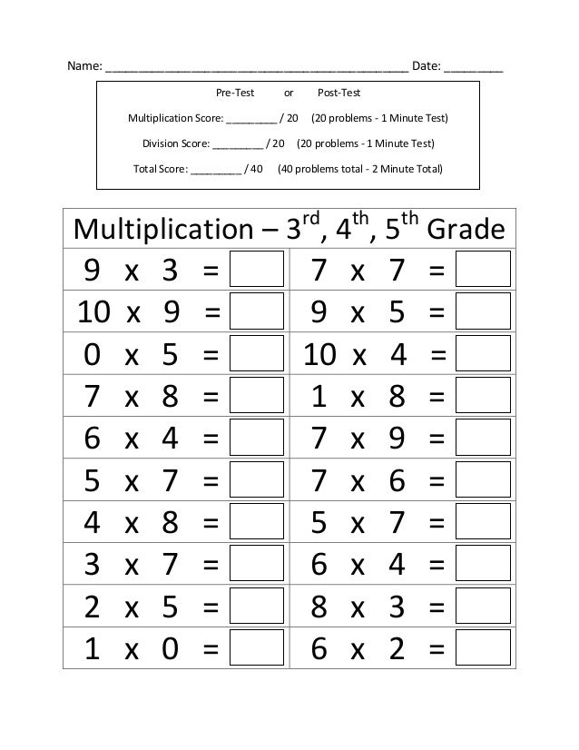 Math problems for 5th graders