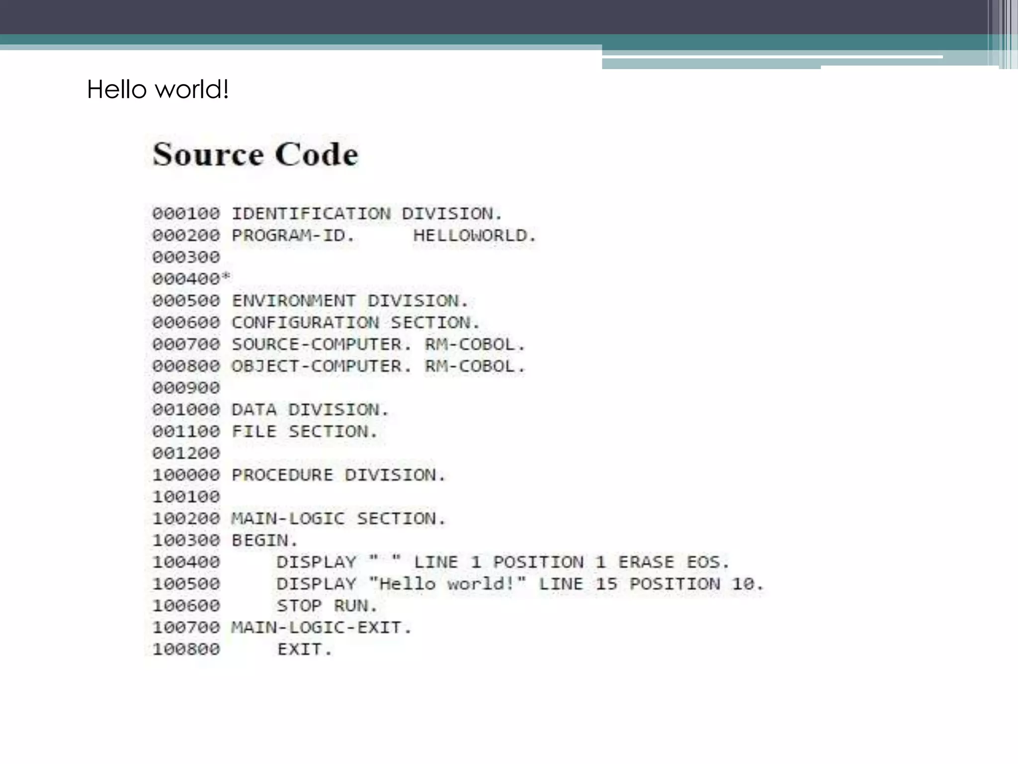 Hello world!
 