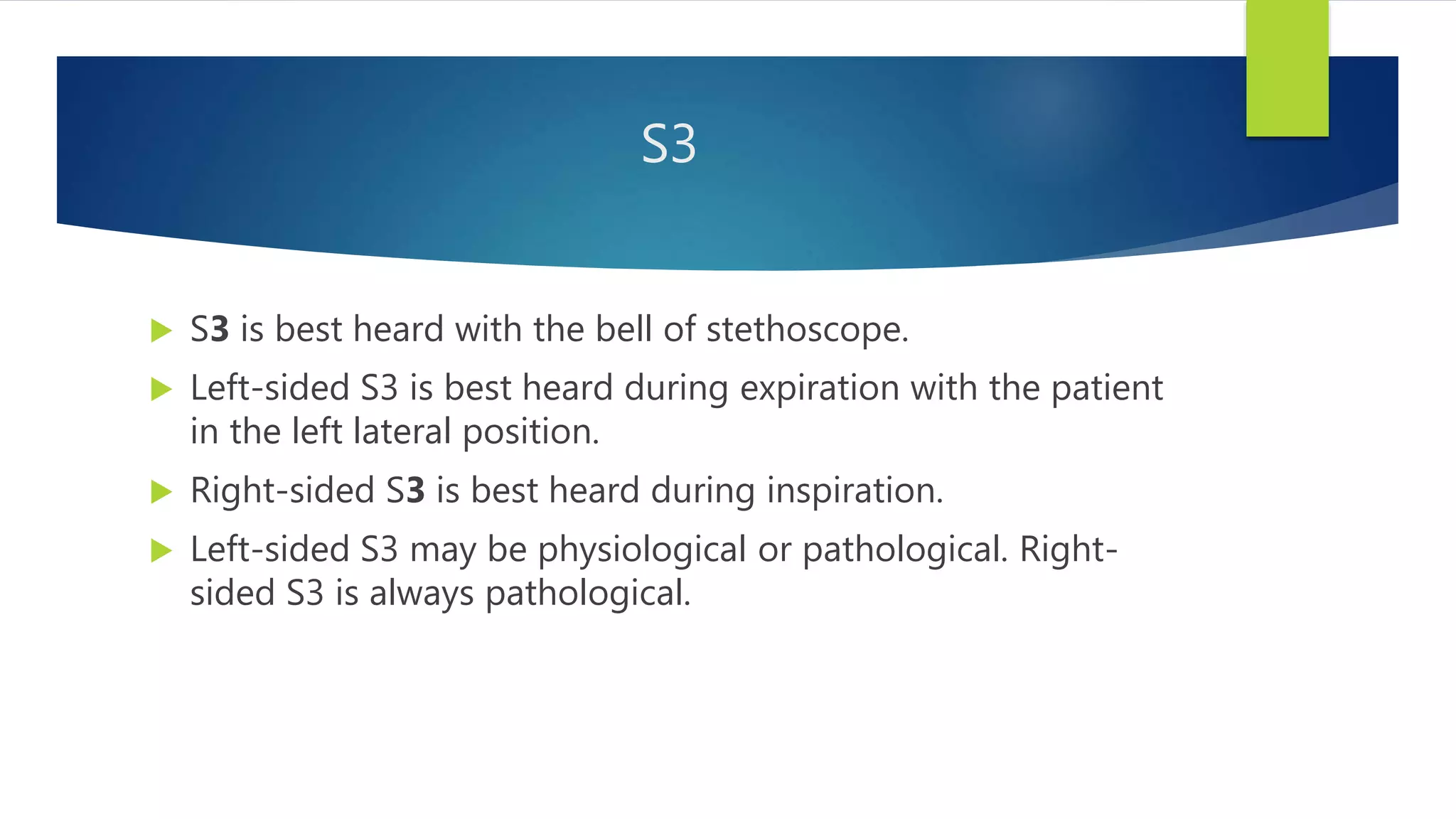 Third Heart Sound | PPTX