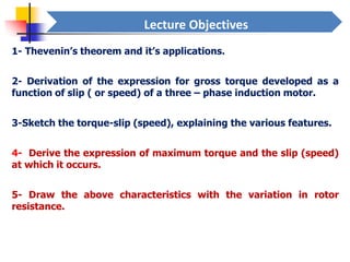 Torque - Slip Characteristic of a three phase induction motor | PDF