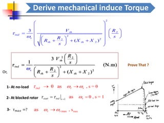 Torque - Slip Characteristic of a three phase induction motor | PDF