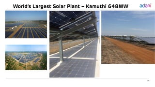 16
World’s Largest Solar Plant – Kamuthi 648MW
 