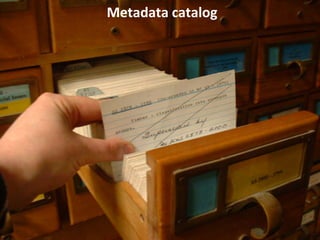 Metadata catalog
 