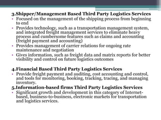 Third party logistics | PPTX