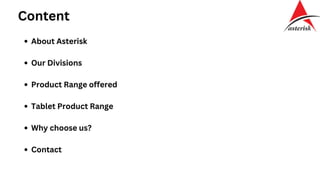 Pharma Tablets Manufacturer in India | Third Party Manufacturer For Tablet Range - Asterisk Healthca