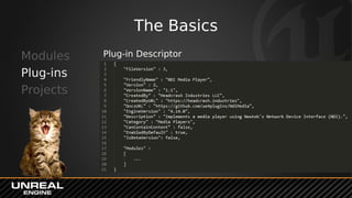 The Basics
Modules
Plug-ins
Projects
Plug-in Descriptor
 