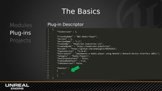 The Basics
Modules
Plug-ins
Projects
Plug-in Descriptor
 
