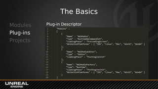The Basics
Modules
Plug-ins
Projects
Plug-in Descriptor
 