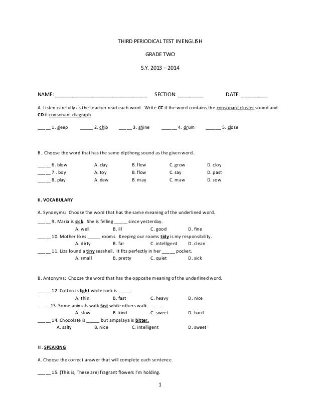 What are some RM City tests?