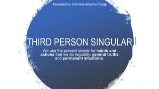 Third person singular - Grammar