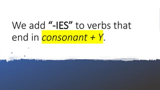 Third person singular - Grammar