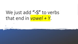 Third person singular - Grammar