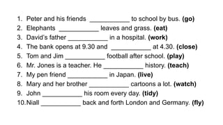 Third person singular - Grammar