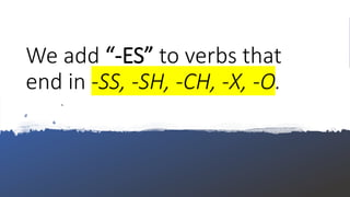 Third person singular - Grammar