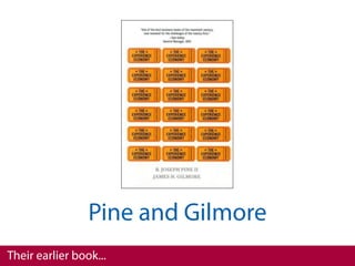 Pine and Gilmore
Their earlier book...
 