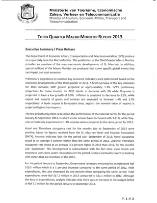Third quarter macro monitor executive summary 2013