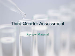 Third Quarter Assessment

      Review Material
 