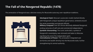 muscovite political consolidation in the 15th century | PPTX