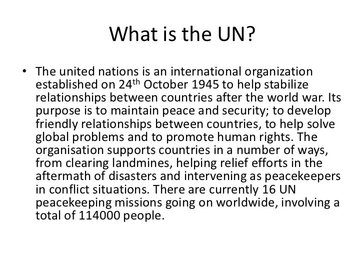 a history of the united nations organization The founding of the united nations the history of the united nations as an international organization has its origins in world war ii since then its aims and. a history of the united nations organization The founding of the united nations the history of the united nations as an international organization has its origins in world war ii since then its aims and.