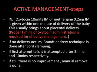 Mathrgine Inj Third stage of labor | PPTX